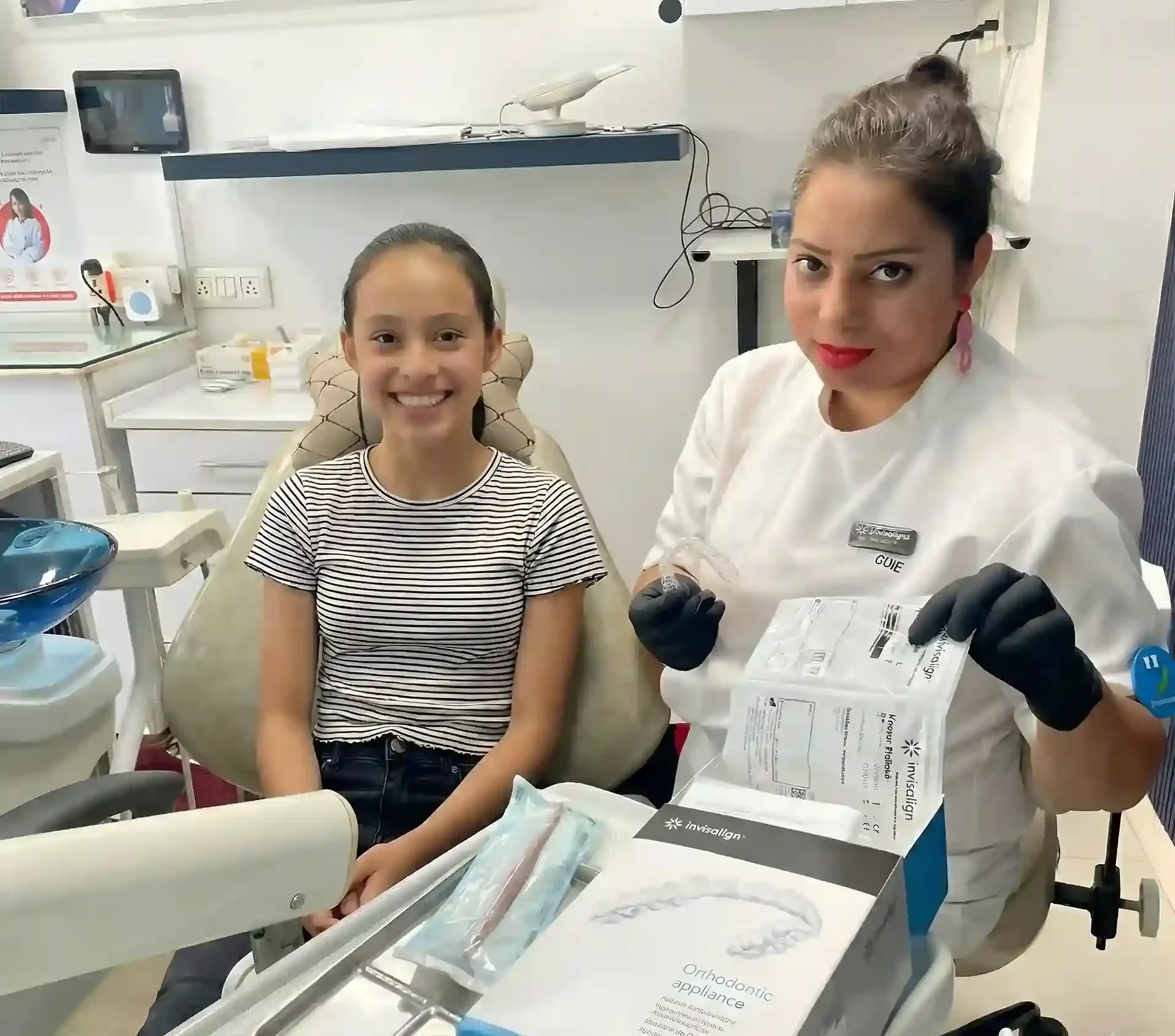 Teeth straightening treatment results at CDIE Sector 51 Gurgaon - patient smile transformation