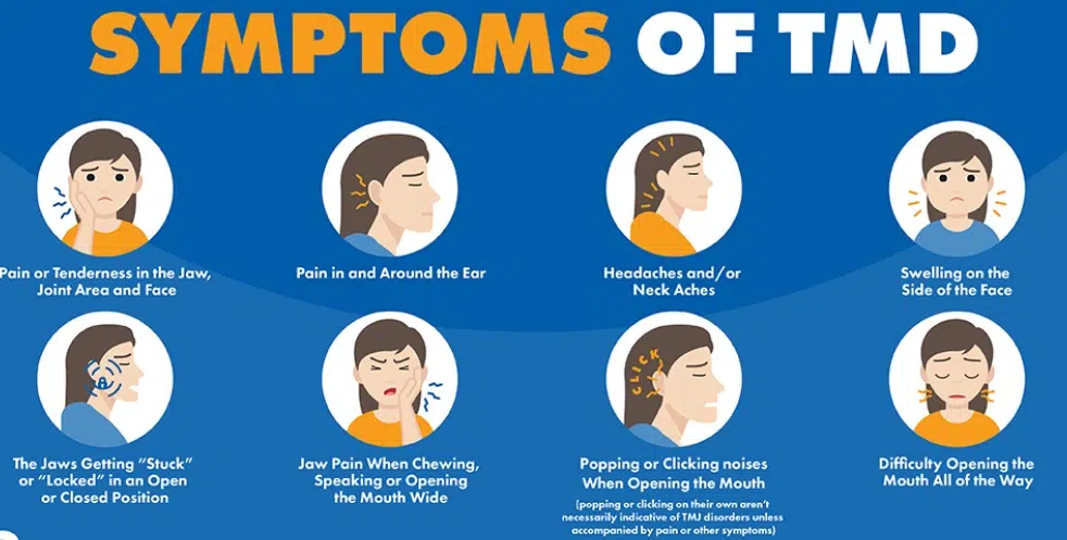 Jaw pain illustration — patient holding jaw
