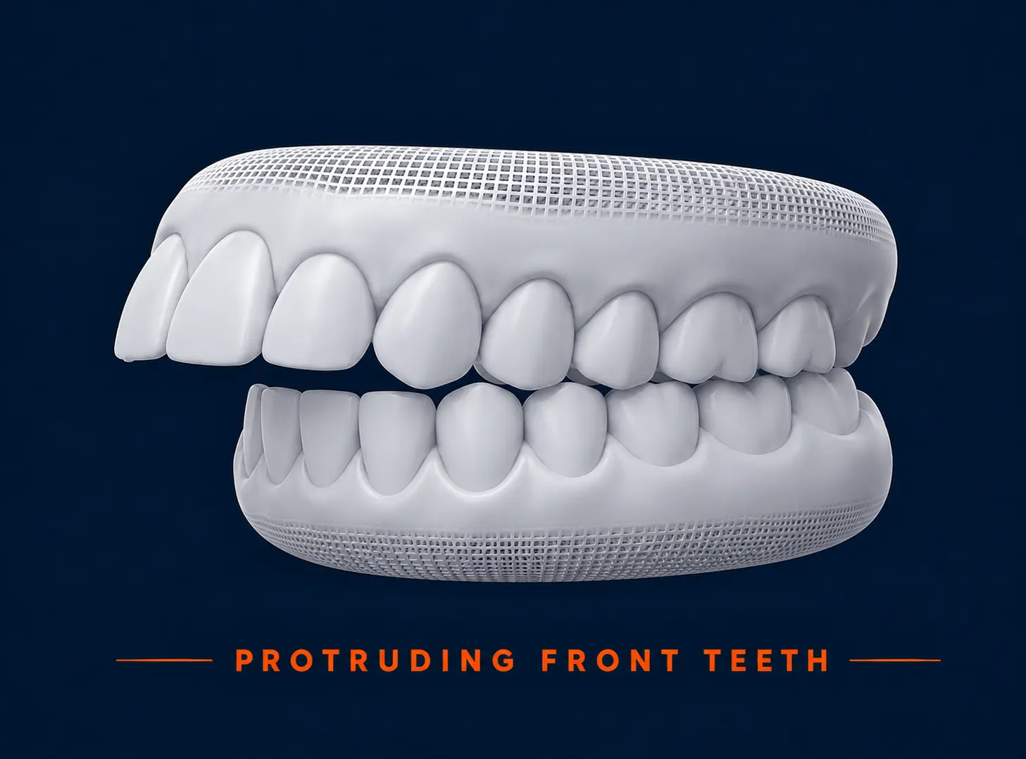 protruding front teeth example